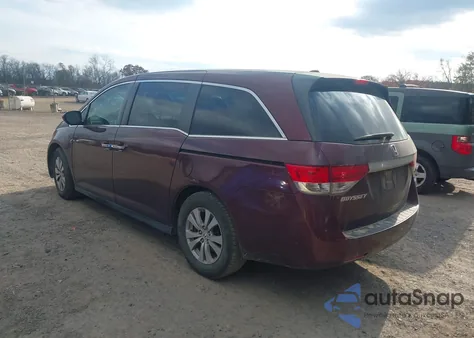 2016 Honda Odyssey Ex-L из США, поврежденный, VIN 5FNRL5H69GB130522